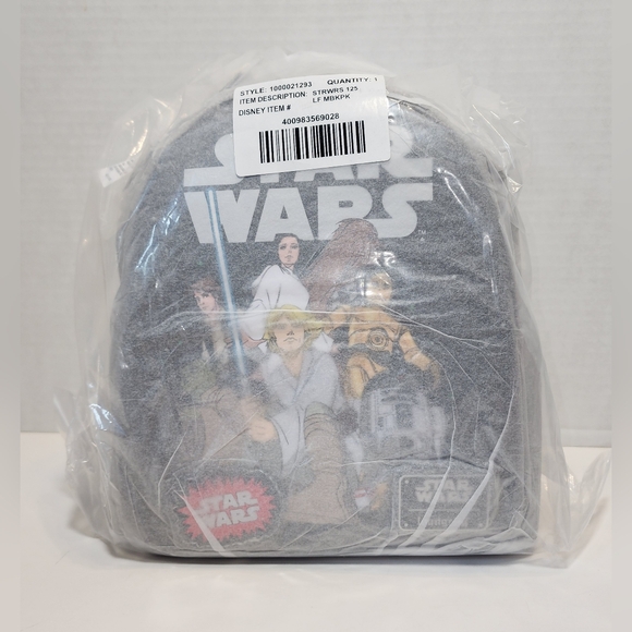 Disney Parks Star Wars Loungefly Glow-In-The-Dark Mini Backpack - NWT - Picture 7 of 9